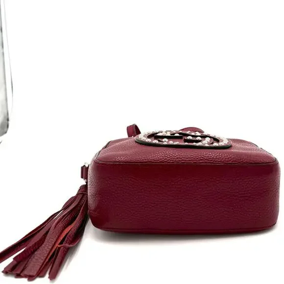 Soho Disco Small Studded Pebbled Calfskin Bag - Picture 4 of 14